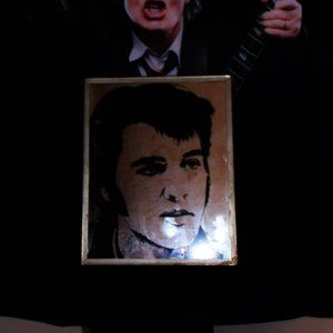 elvis presley rare portrait mirror vintage 1970s - king creole spinout speedway